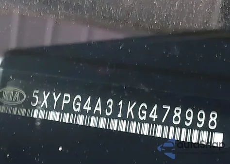 2019 Kia Sorento 2.4L L из США, поврежденный, VIN 5XYPG4A31KG478998